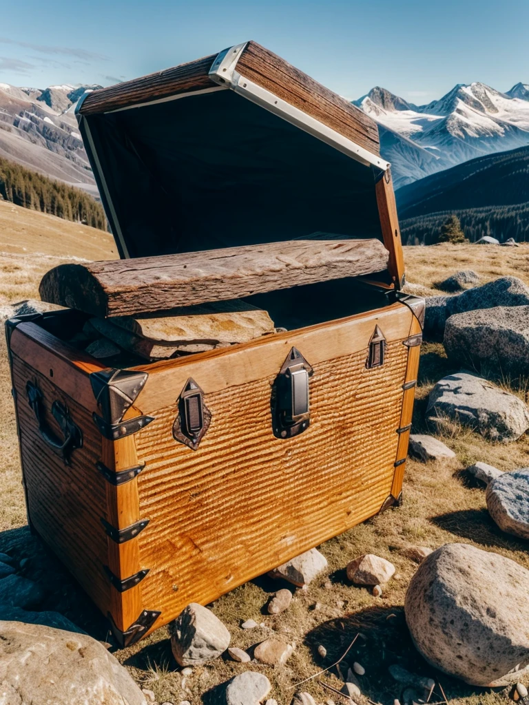 VeronicaCipher ((trunk selfie, glad)), work of art, best qualityer, ultra detali, standing alone, plein-air, (natta), mountainscape, naturey, (stele, moonligh) happy, glad, duffel bag, sleeping bag, camping stove, water jug, Mountain boots, mitts, sweater, ha, latern, forst, stones, Riu, Wood, smoke, eyeshadows, sharp contrast, Clear sky, analog style (Look to viewer:1.2) (texture skin) (Film grain:1.3), (warm toned, warm toned) :1.2), close up, cinematic light, side lighting, ultra high resolution, best shade, cru, trunk, , wearing kodak vision 3 pullover,