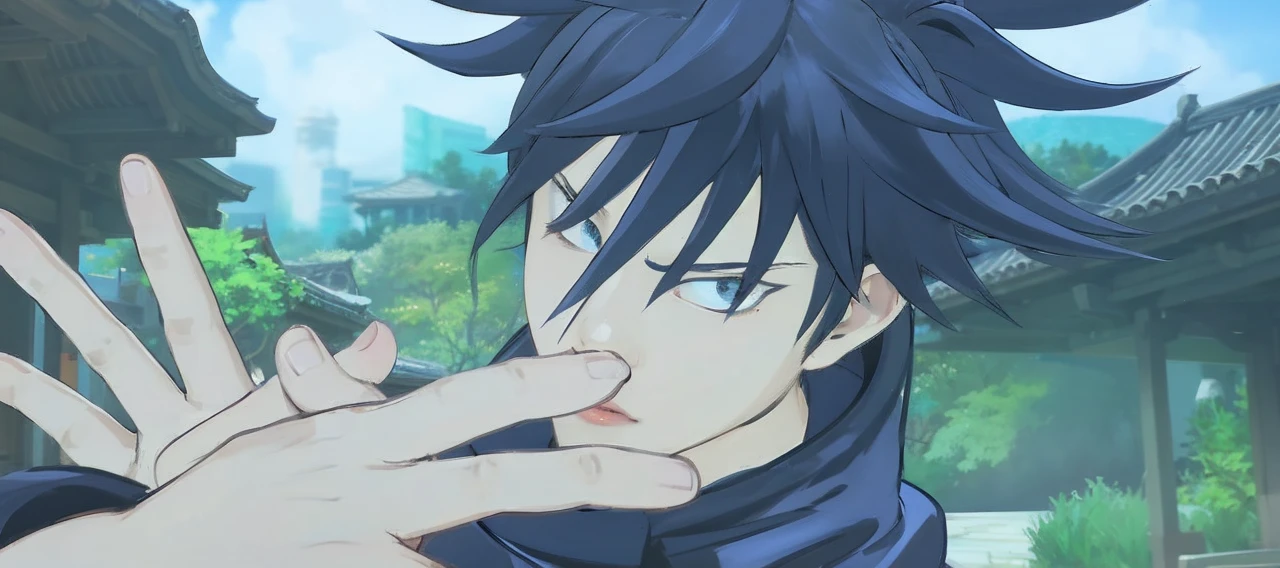 ((best quality)), ((masterpiece)), (detailed), perfect face. Black hair. Ponytail. Anime girl. Asian boys. Black eyes. Ulzzang.