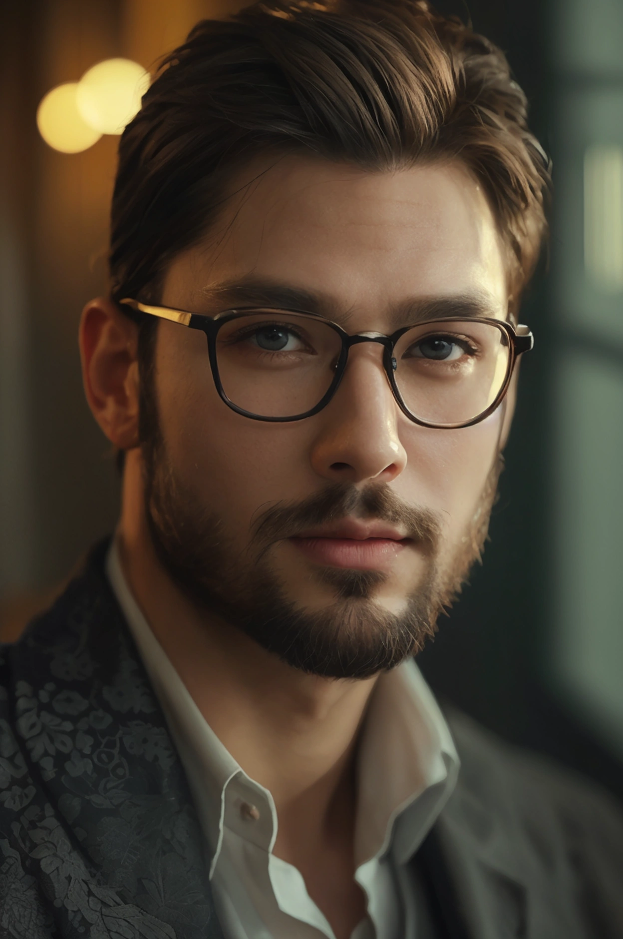 Realistic photo of solo handsome men