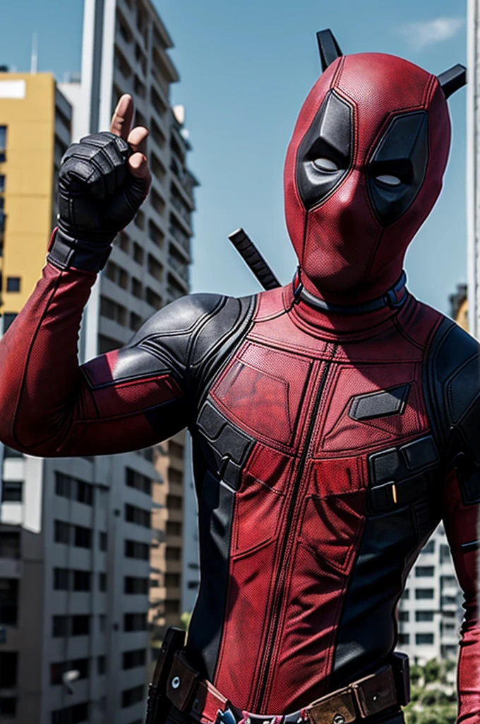 Deadpool with the Colombia shirt 