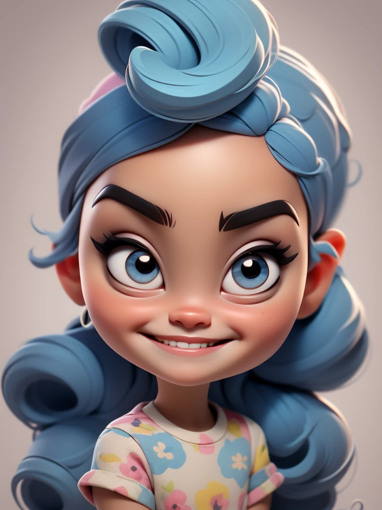 Baby girl cute chibi style, Fashion Style 2023, Stylish Theme, linda, expressive, glad, beautiful smile, beautiful straight hair, professional model, Cute poses, bionde, blue eyes, vivid color, bionde hair