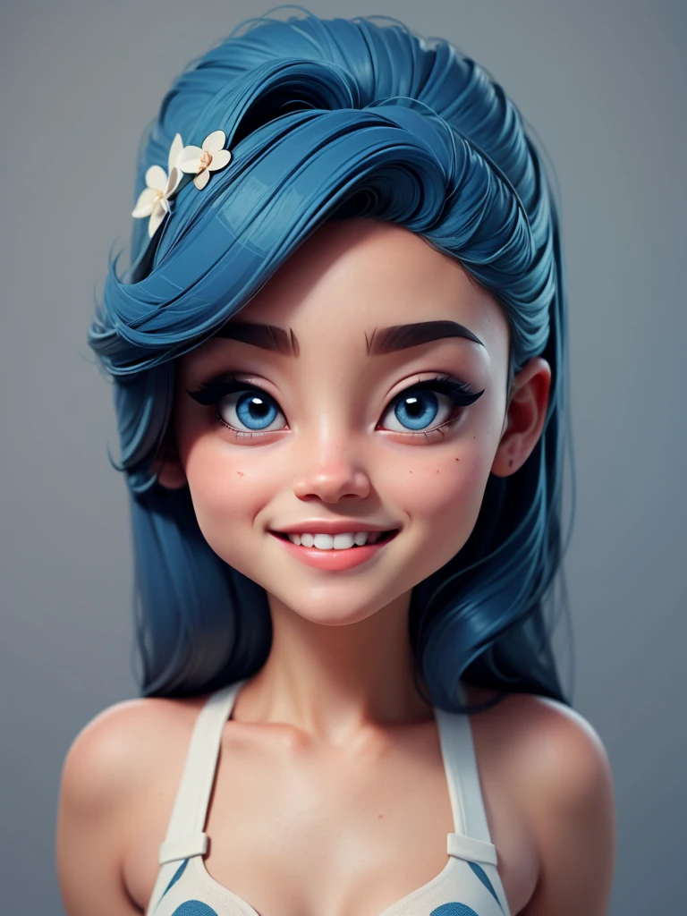 Baby girl cute chibi style, Fashion Style 2023, Stylish Theme, linda, expressive, glad, beautiful smile, beautiful straight hair, professional model, Cute poses, bionde, blue eyes, vivid color, bionde hair
