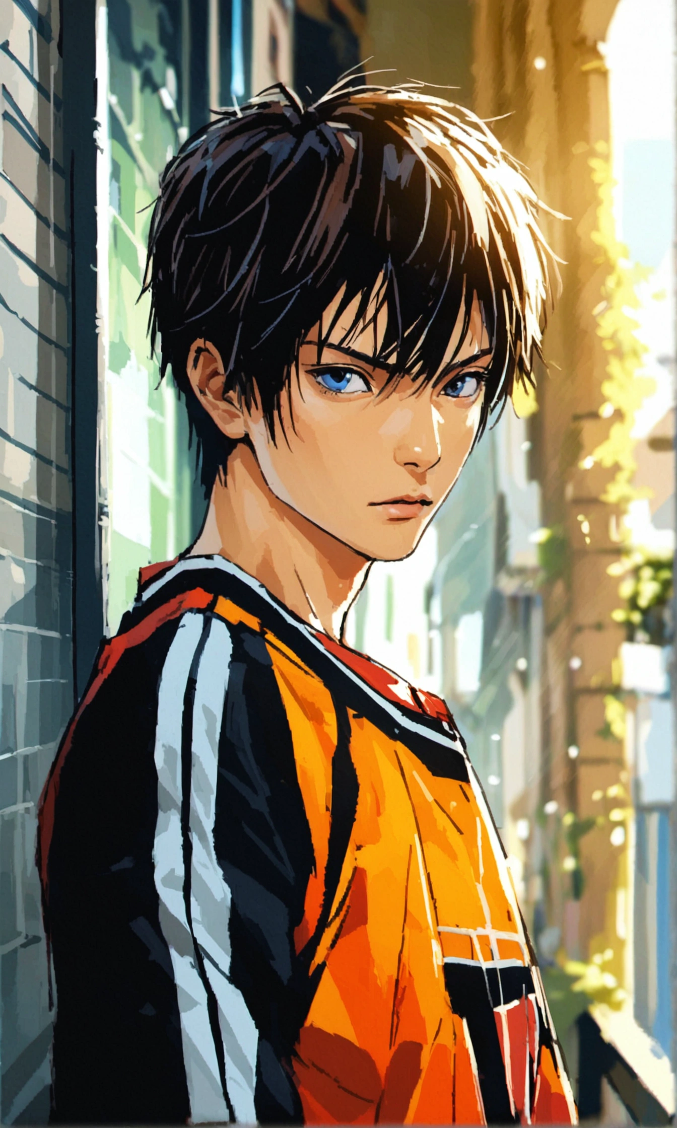 Realistic photo of solo handsome aomine daiki