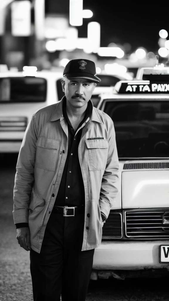 Only one taxi driver at night