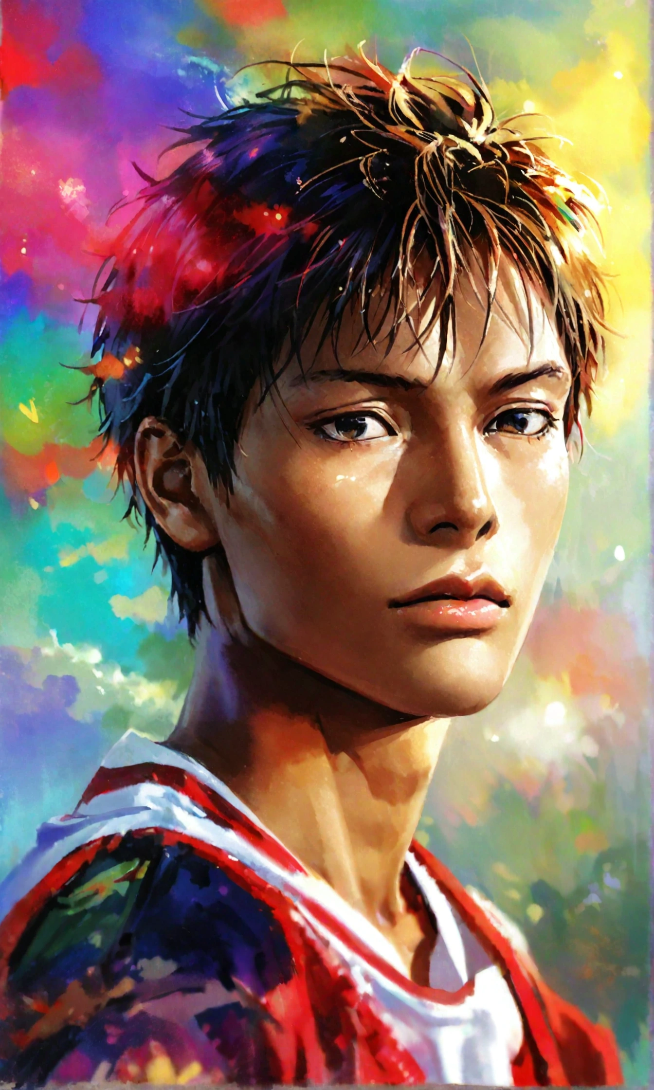 Realistic photo of solo handsome aomine daiki