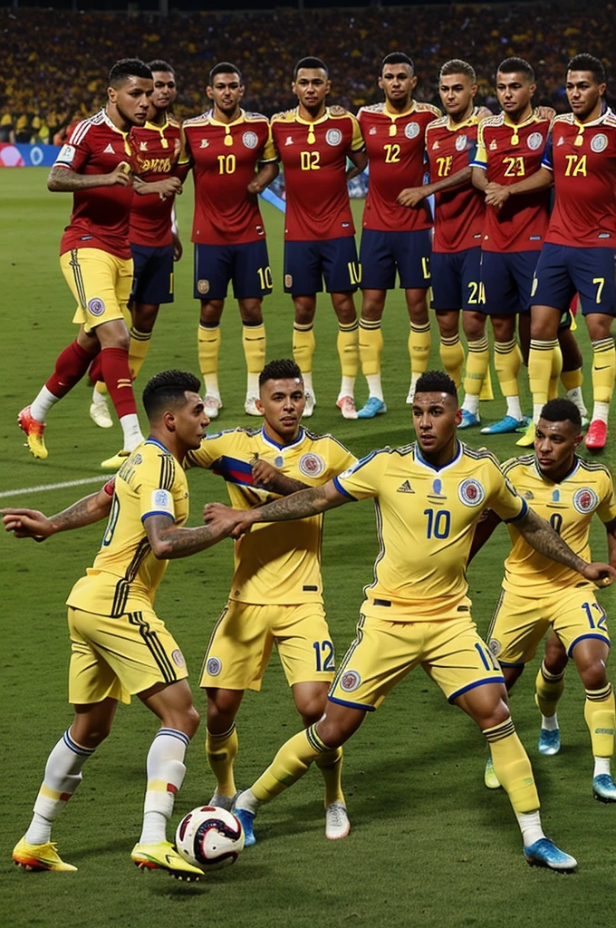 Image of the Colombian national team, America's Cup champion