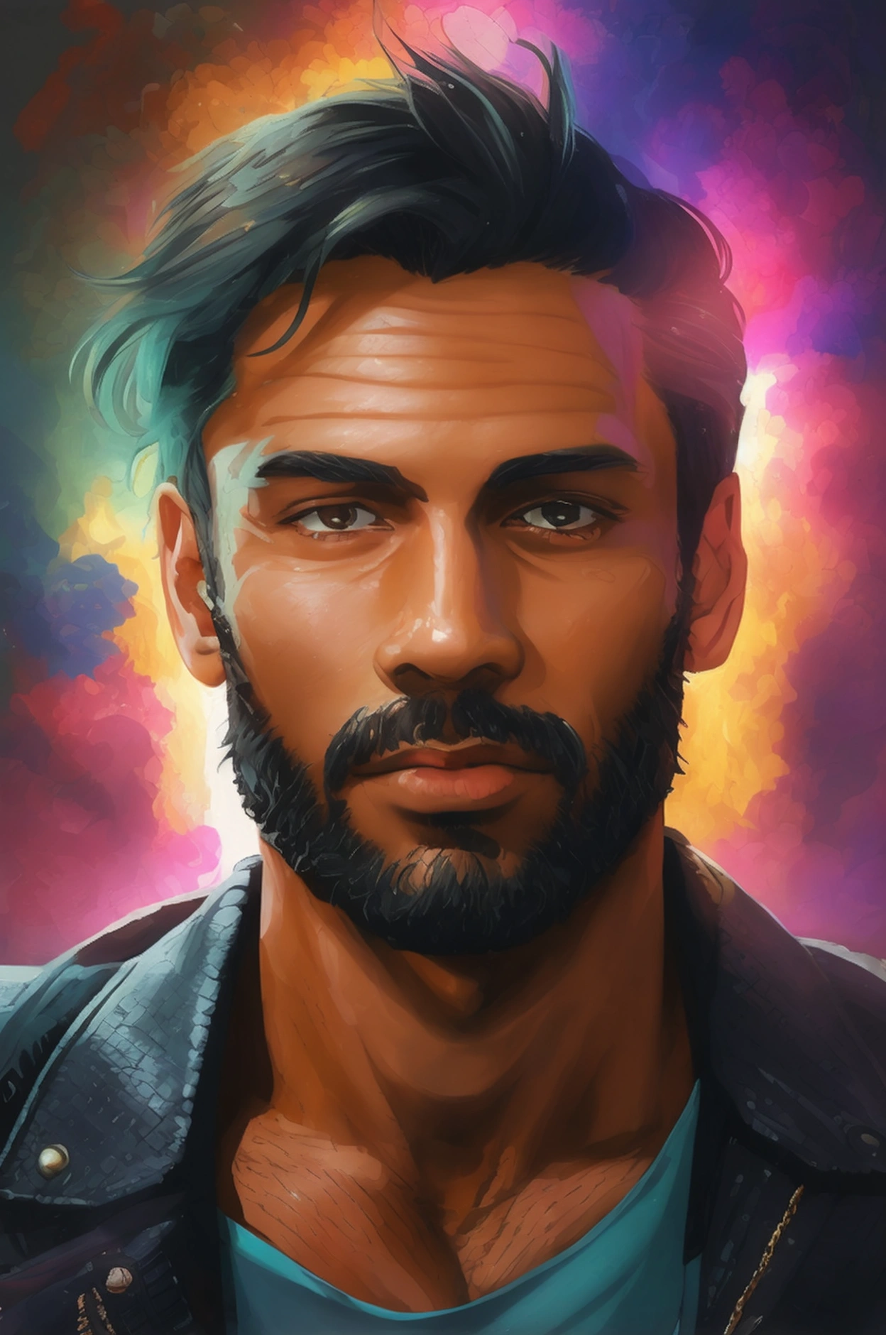 Realistic photo of solo handsome men