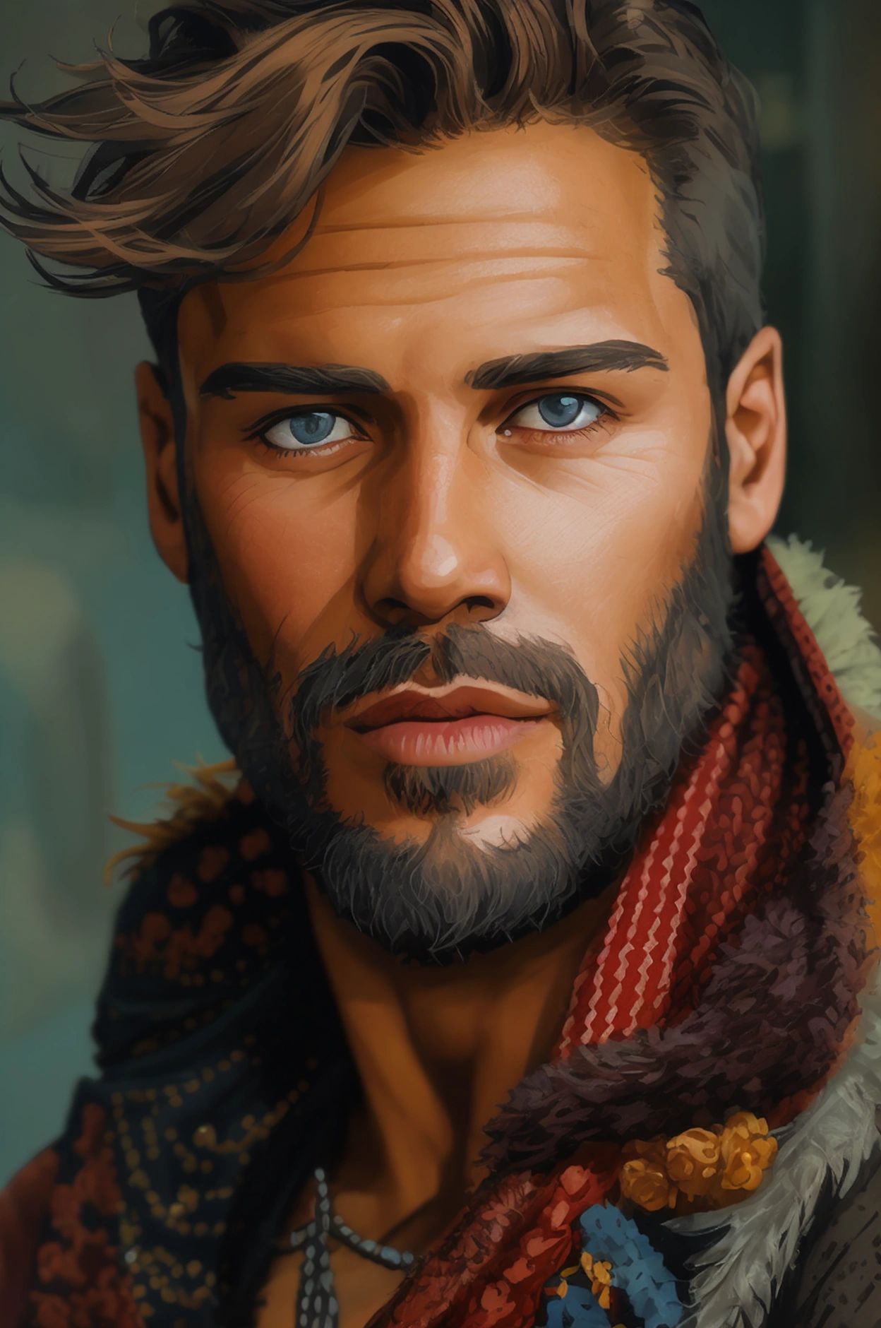 Realistic photo of solo handsome men