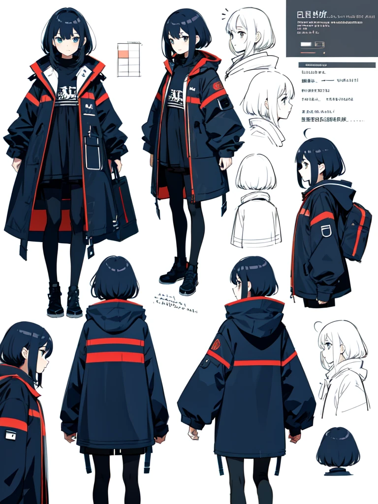 sketch (Character design sheet, same characters, whole body, Three-View, front, ~ ~ ~ ~ side, return),(Very bright:1.1), White Background, [1 Girl:7], (Tilt your head:1.2), ([sketch|watercolor \(Moderate\)]:1.15),Chaotic Abstractionな背景, Vector Trace, Gradient Blending, Bright colors, that&#39;wonderful, 非常にdetailed, Complex, (Very low contrast:1.4） and whole body, Artistic elements add depth to the work. The overall atmosphere is creepy and nightmarish...., With a unique artistic touch. This movie is、The dark and crazy world of horror movies depicted in HD., Evoke visual stimuli and aesthetic sense, that will terrify and excite the audience....,watercolor画, （Lightless, Eyes without highlights, evil eye, An ugly person with white eyes, that&#39;Red eyeliner）,whole body絵, Wearing a maid outfit （Gradient braided hair, (Light purple hair), (Ink blotches:1.1), (pale:1.2),(Light purple:1.2),(Light green:1.2)　Adult features,expensive, Wearing black tights,Green Eyes, The skin is hidden　and maid, The background is a dark and desolate landscape, Horror movie atmosphere. Her figure is very beautiful, Emphasizing the dark and crazy elements. Skillfully expressing the effects of light and shadow, detailed, The face and expression of the black costume are also carefully drawn....,sketch (Character design sheet, same characters, whole body, Three-View, front, ~ ~ ~ ~ side, return) 1 female, Nervous,Cowboy Shot,,(Very bright:1.1), White Background, [1 Girl:7], (Tilt your head:1.2), ([sketch|watercolor \(Moderate\)]:1.15),Chaotic Abstraction
