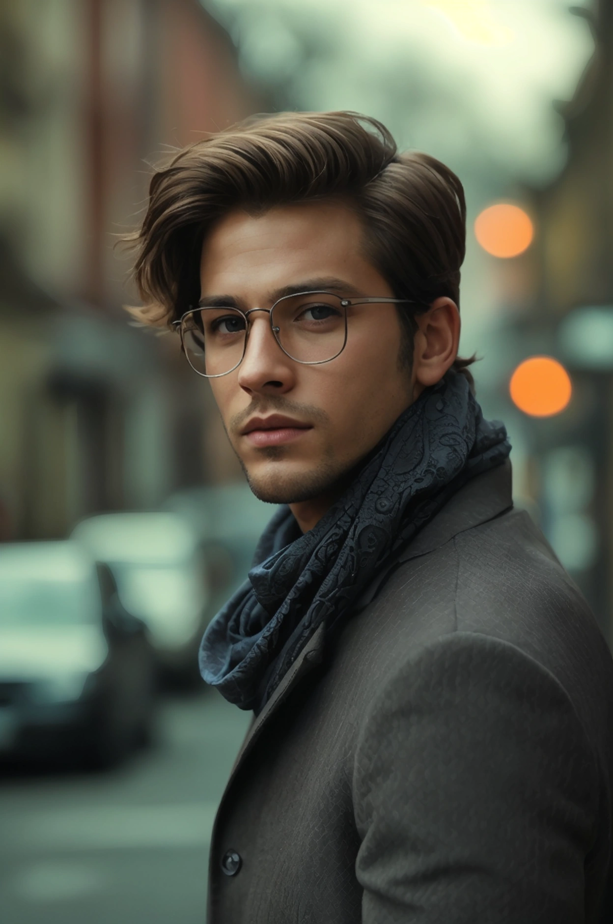 Realistic photo of solo handsome men