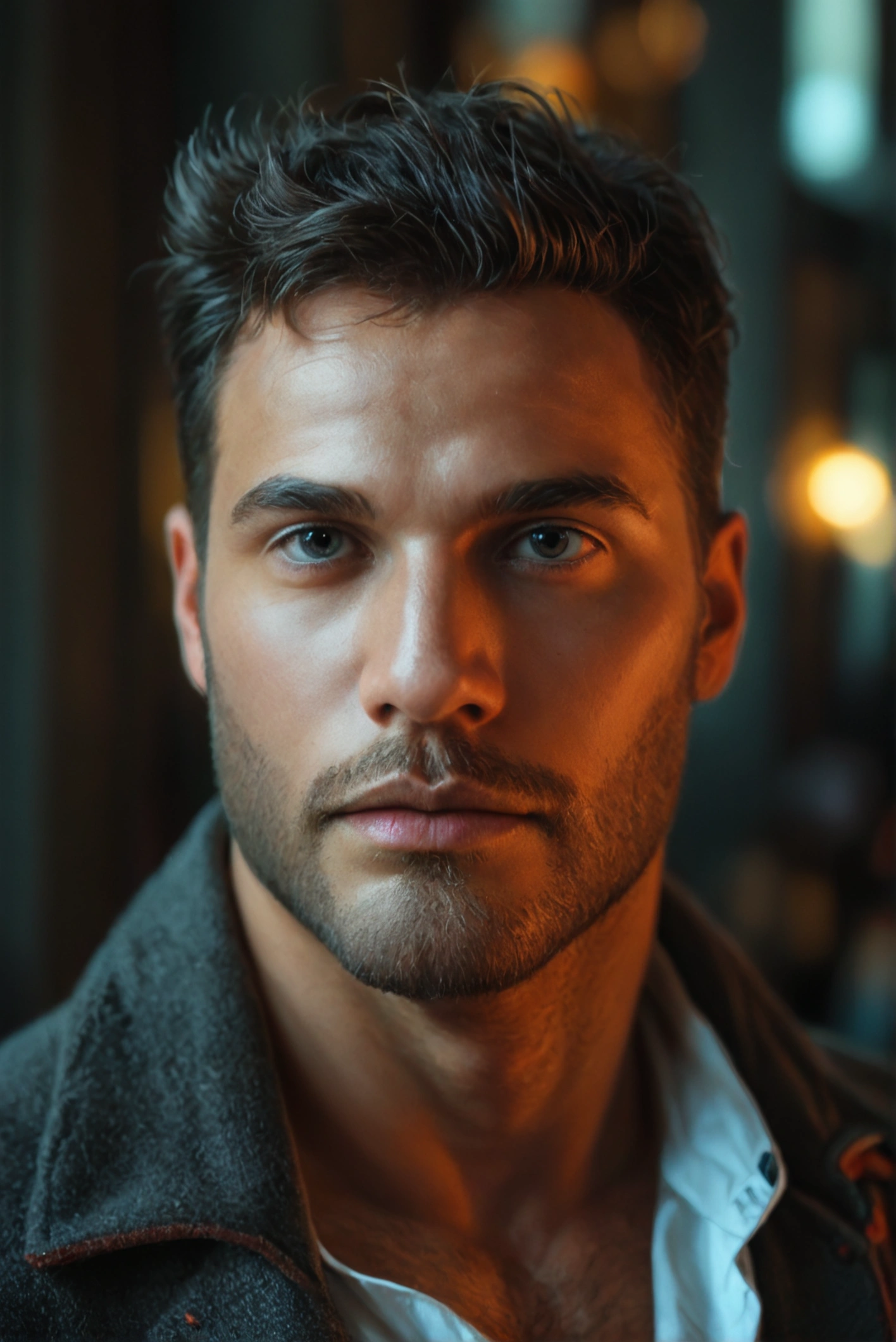 Realistic photo of solo handsome men