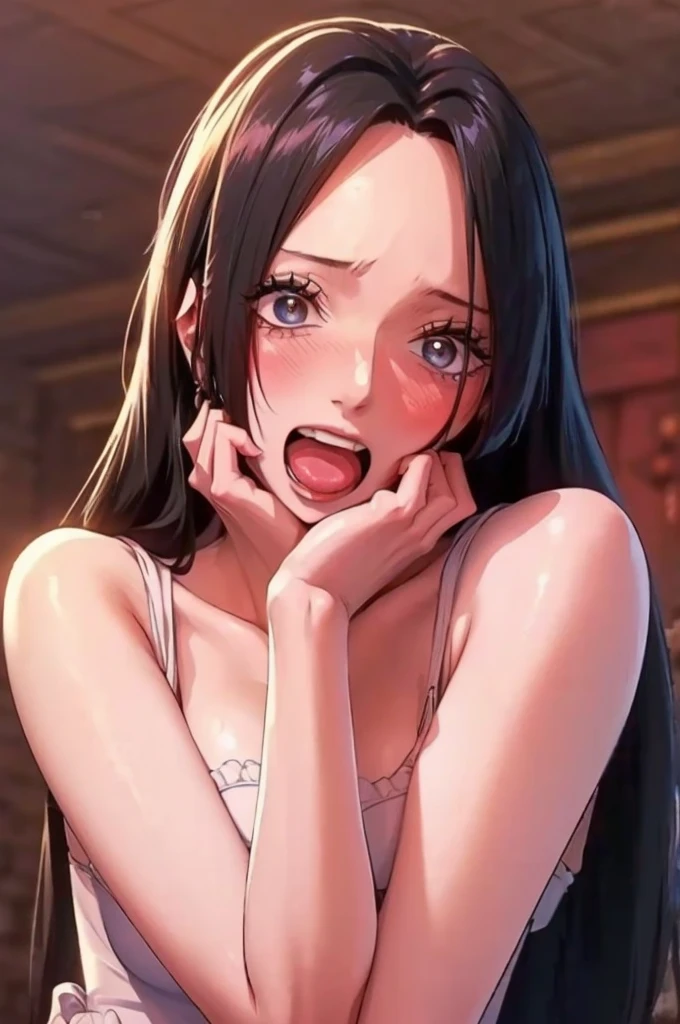 Aerith climaxing while masturbating,kneeling,(head tilt),(Ahegao),(sad smile),Inner thighs,Wide eyes open,(tears),stick tongue out,steam,spoken heart,steam,trembling,in heat,drunken eyes,too much pussy juice,A lot of love juice seeping out of panties,crazy eyes