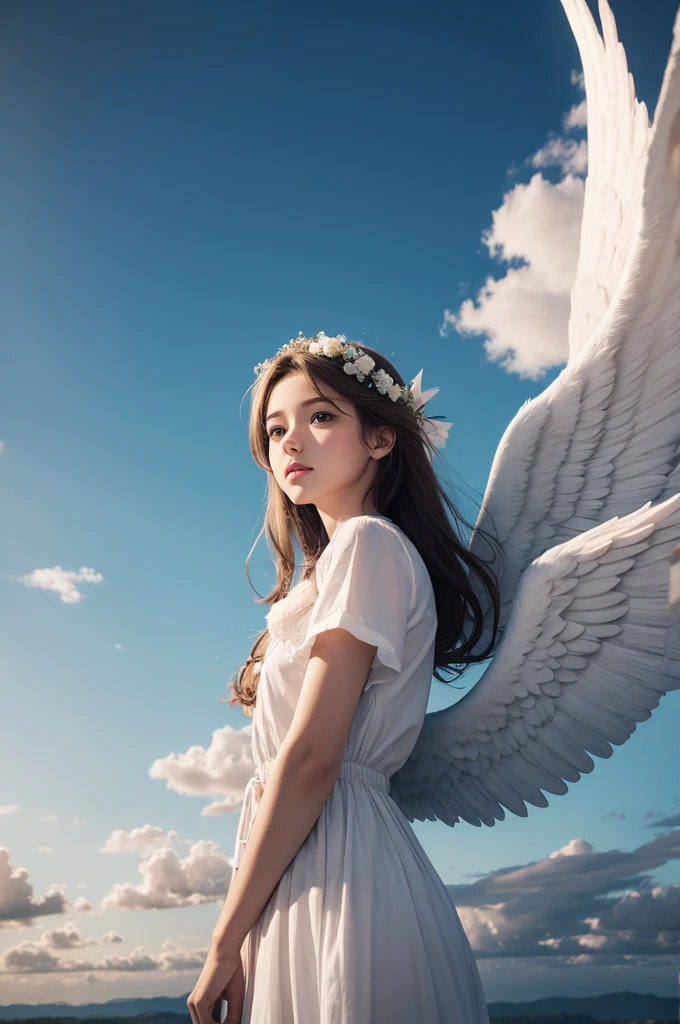 sky with angels 