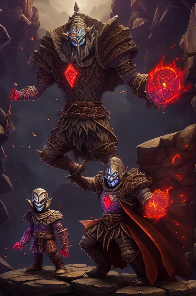 (stone golem) (RPG) (Mediovale) (villany) (red crack) (borboleta)