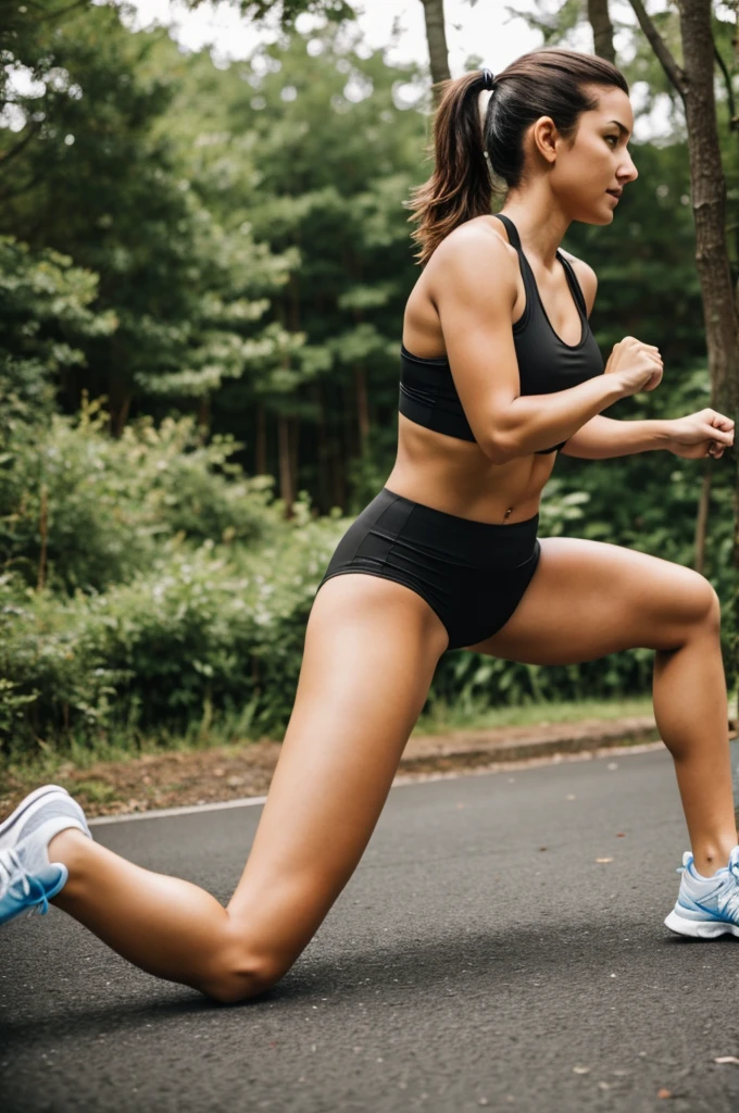 woman exercising