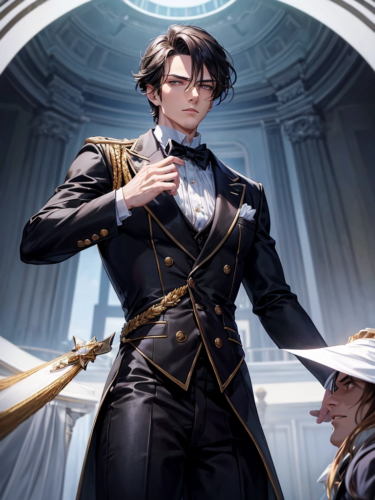 Lea Kensington is depicted as a striking figure in both physical appearance and demeanor. With sharp features and a commanding presence, he exudes an air of confidence and wealth. His eyes are piercing, often reflecting a mix of intensity and mystery, hinting at depths beneath his polished exterior. Lea's style is impeccable, favoring sleek, tailored outfits that enhance his aristocratic aura. Despite his charismatic charm, there's an underlying sense of danger or unpredictability, adding to his allure and the tension in the story. This combination makes him both captivating and potentially troublesome, setting the stage for his complex interactions with other characters, especially Sophia Bennett.