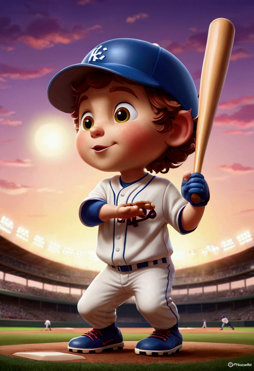 Baseball Player, by Piper Thibodeau, full body, cinematic still, cinemascope, (best quality, masterpiece), very aesthetic, perfect composition, intricate details, ultra-detailed, vivid colors