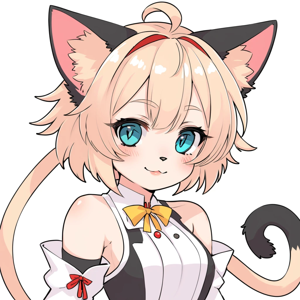 Cat ears stay on in japanese manga art style