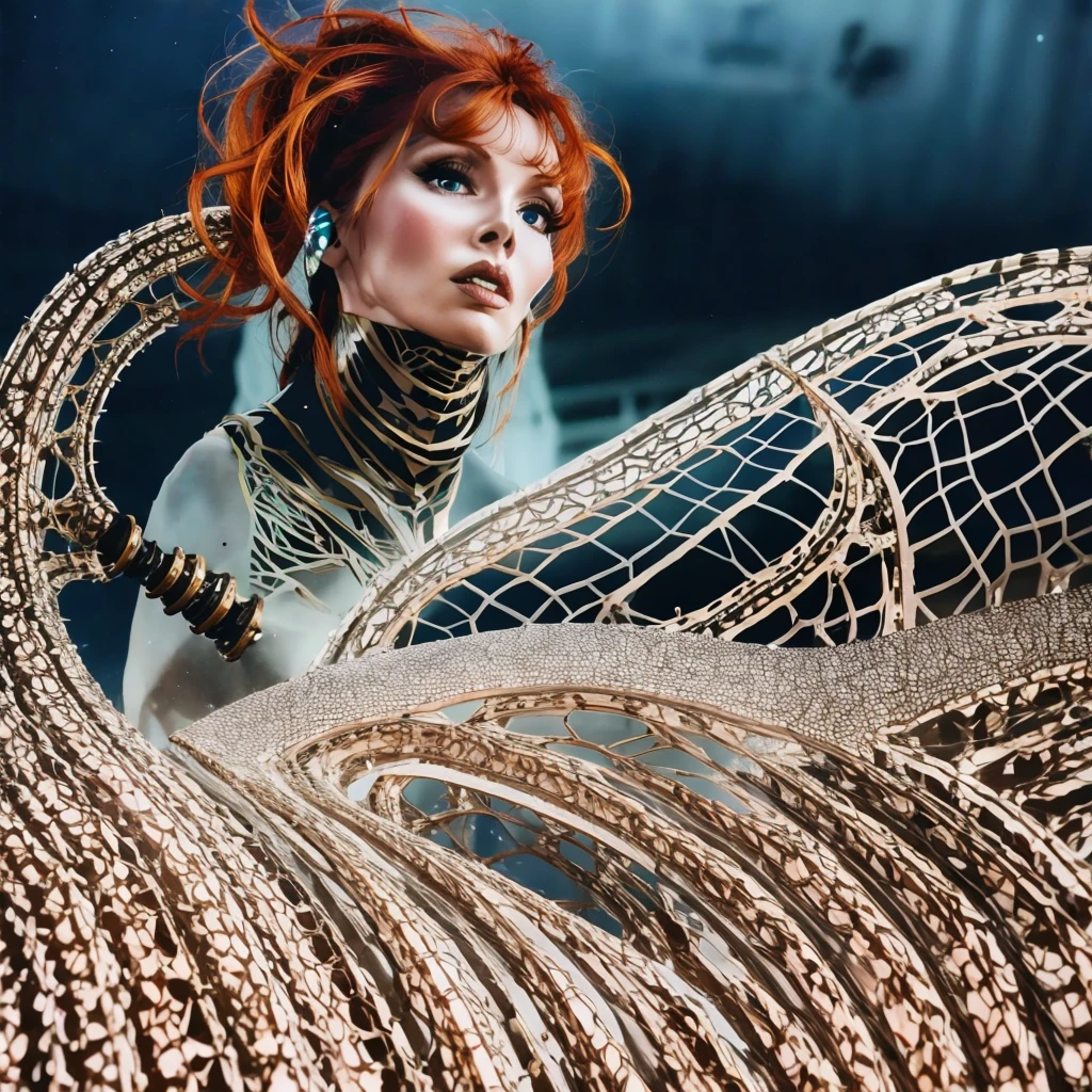 A beautiful woman (beverly crusher, age 30) with piercing blue eyes, gorgeous long lashes, delicate nose and sensual lips, wearing a skimpy string bikini, wielding a powerful shotgun and a primitive spear, struggling with tentacles, tentacles restrain her arms and legs, tentacles squeeze her neck, tentacles sex her mouth, hungry tentacle monster snarling, (best quality,4k,8k,highres,masterpiece:1.2),ultra-detailed,(realistic,photorealistic,photo-realistic:1.37),portrait,adventure,fantasy,dramatic lighting,cinematic,vibrant colors