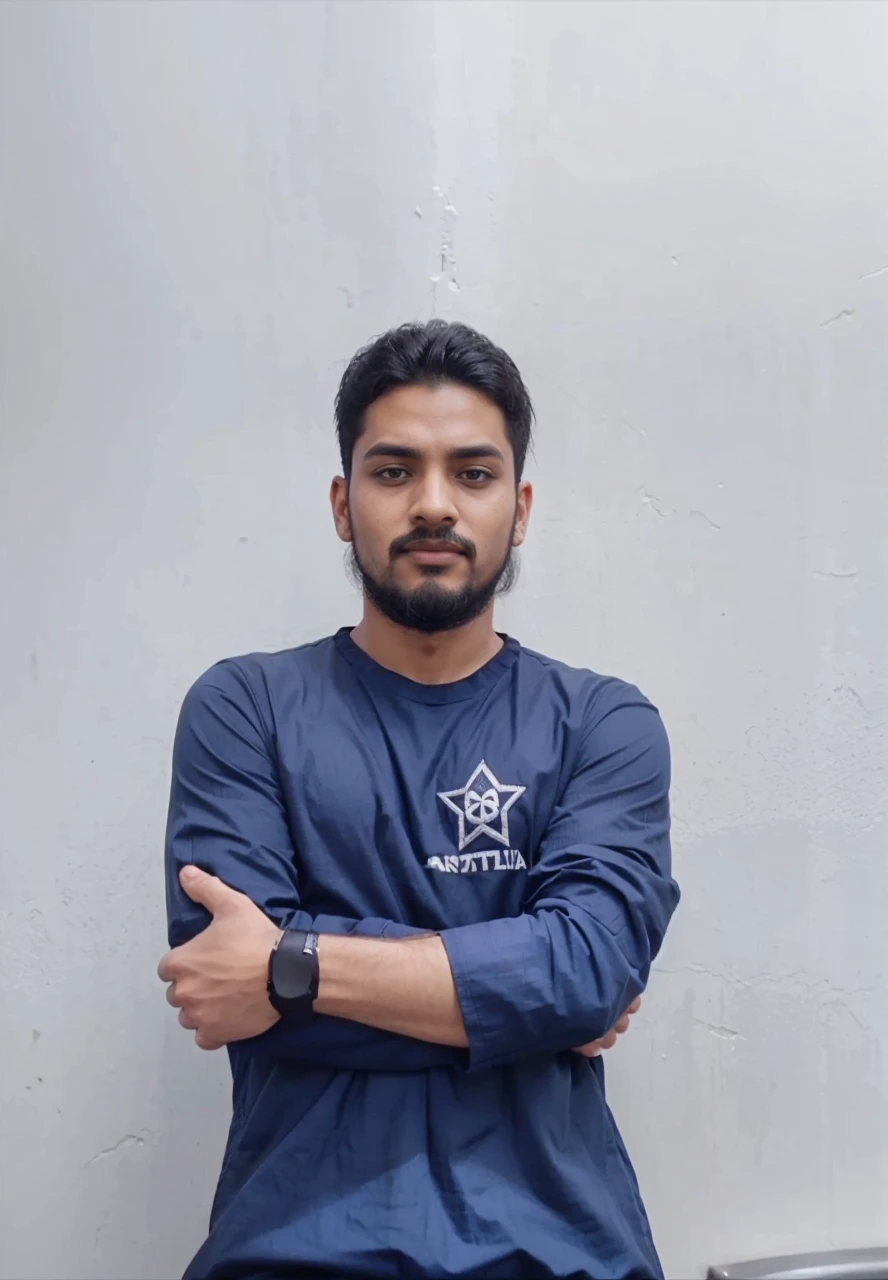 A man wearing black panjabi