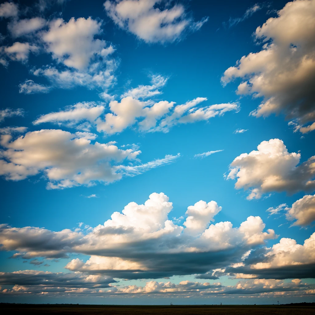 perfect light sky with perfect clouds, realistic