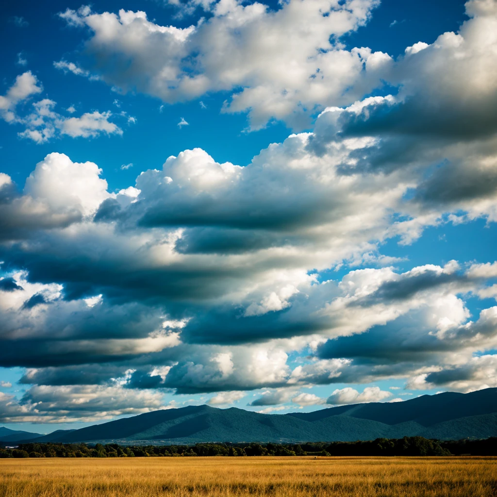 perfect light sky with perfect clouds, realistic