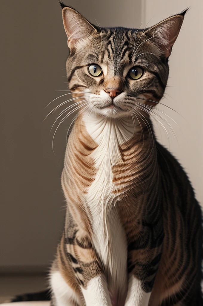 Cat, skinniest cat, skinniest, crying, tears, realistic artstyle