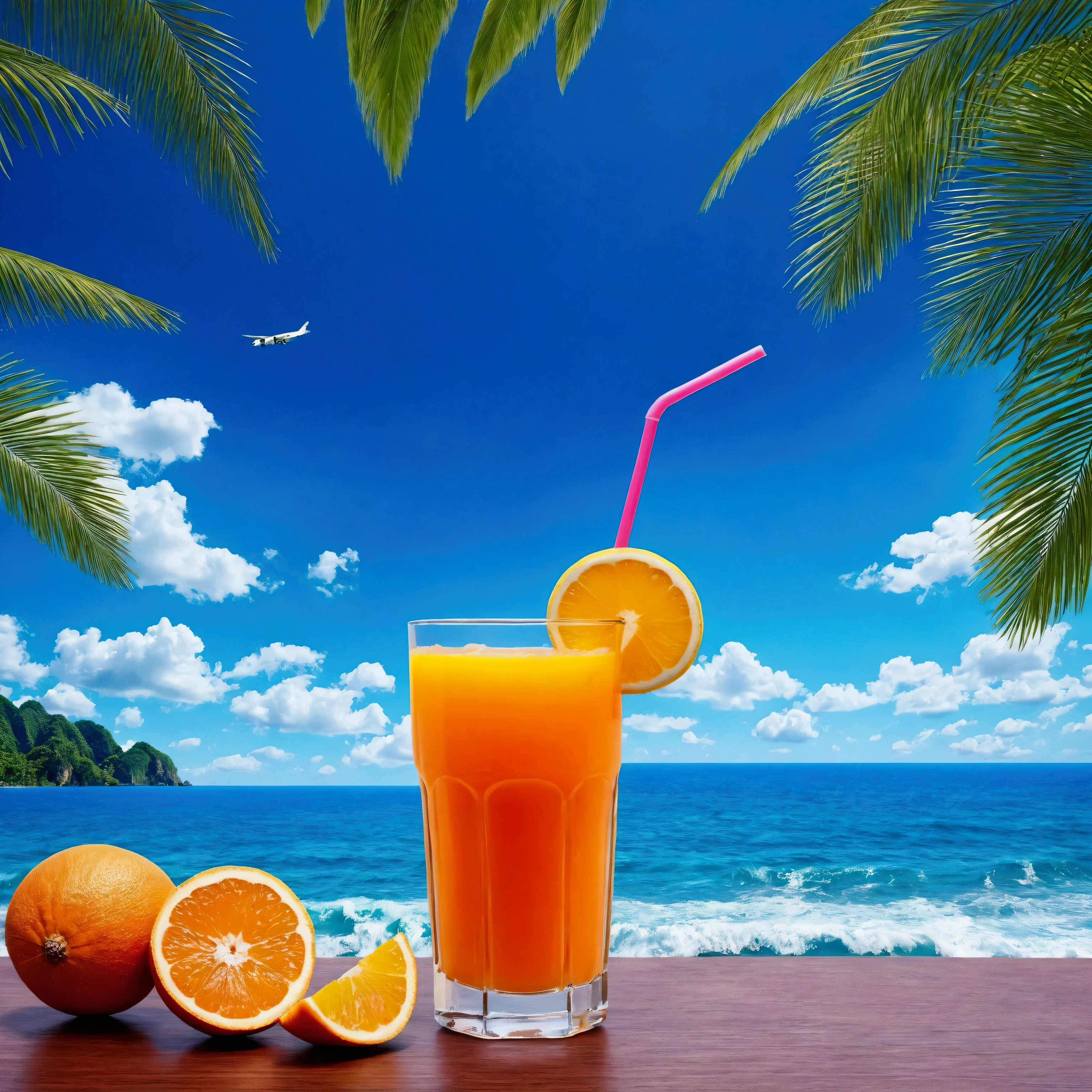 blue sky,Baiyun,Ocean,Tropical Juice,