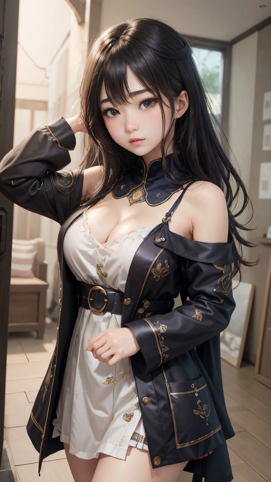 (最高qualityのディテール)、Realistic、8K Ultra HD、High resolution、(One Girl:1.2),(Fatal Beauty,Attractive beauty) ,(A supple and powerful physique),(Sensual charm),(Mysterious charm:1.1),(Captivating silhouette),The 超detailedな、高qualityのテクスチャ、Intricate details、detailed、非常にdetailedなCG、高qualityの影、detailed 美しく繊細な顔、detailed 美しく繊細な目、Written boundary depth、Ray Tracing、20th generation、Cute K-Pop Girls、(The Face of Ulzan in Korea)、Thin face、(Urzan-6500-v1.1:0.6)、PurerosFace_v1、Glowing Eyes、Perfect body、 Viewer Display、(最高qualityのディテール:1.2)、Realistic、8K Ultra HD、High resolution、Woman close up, realistic girl rendering, 8k artistic german bokeh, Enchanting girl, Real Girls, Gurwitz, Gurwitz-style artwork, Girl Roleplay, Realistic 3D style, cgstation Popular Topics,, 8K Portrait Rendering,(truth,truth:1.4),(Sparkling eyes girl:1.2)、The 超detailedな、高qualityのテクスチャ、Intricate details、detailed、非常にdetailedなCG、高qualityの影、detailed 美しく繊細な顔、detailed 美しく繊細な目、Written boundary depth、Ray Tracing、20th generation、Cute K-Pop Girls、(The Face of Ulzan in Korea)、Thin face、(Urzan-6500-v1.1:0.6)、cheek、Glossy Lips、、High resolution, Best image quality, 最高quality, Realistic, 超detailedな, Photo Real, 4K 8K Ultra HD Full Color RAW Photos, Fujifilm(Medium format), Hasselblad, Carl Zeiss, Incredible dynamic range photography(utility_art:Smooth-768:1.1),High resolution, High pixel count, 明確なdetailed, Clear images, Natural color reproduction, Noise Reduction, High fidelity, quality, Software Improvements, Upscaling, Optimized Algorithms, Professional-level retouching,
1. Oversized coat:
The coat is、Choose an oversized design that covers from shoulders to knees.。Color is classic navy or black、or warm khaki or beige, wait.、Choose colors that match the season。
2. Knitted sweater or turtleneck:
To protect yourself from the cold、Knitted sweater or turtleneckを選択してください。Match the texture and color of the knit to the coat.。
3. Wide leg pants:
For pants, Choose a wide-leg design、Combines ease of movement and style。Denim in dark tones or black trousers will look good.。
4. Knee-high boots:
What is included in an oversized coat、足首からふくらはぎまでカバーするKnee-high bootsとの組み合わせ。Boots are black or dark brown and chic.、Gives a stylish impression。
5. accessories:
シンプルなゴールドまたはシルバーのaccessoriesを選択してください、Add elegance to your outfit。for example、Long necklaces and large earrings are recommended.。
6. Handbags:
Handbags、Choose a color that matches the tone of your outfit.。Shoulder bags and tote bags are convenient and stylish。
7. Compensateと髪型:
Compensate, Choose natural colors that flatter your skin。Wavy Hair、By creating loose curls、Appeal to softness。