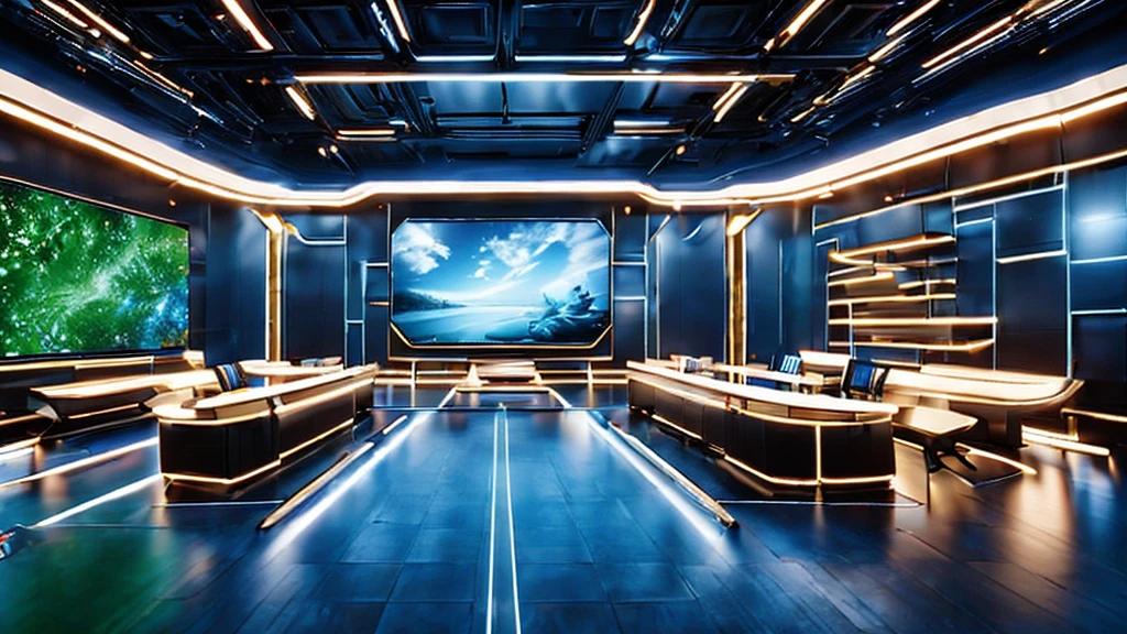 Create a hyper-realistic 8K image of a modern office setting where a diverse team of professionals are gathered around a digital display showing complex data visualizations, graphs, and charts, symbolizing collaborative data-driven decision-making.