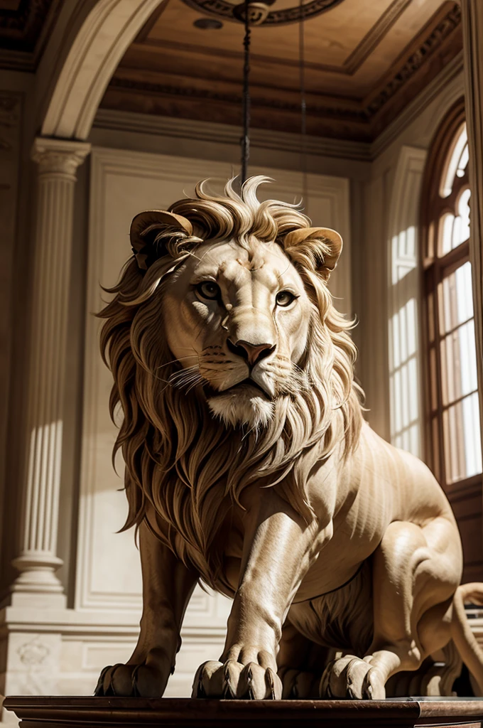 Create the image of a winged lion