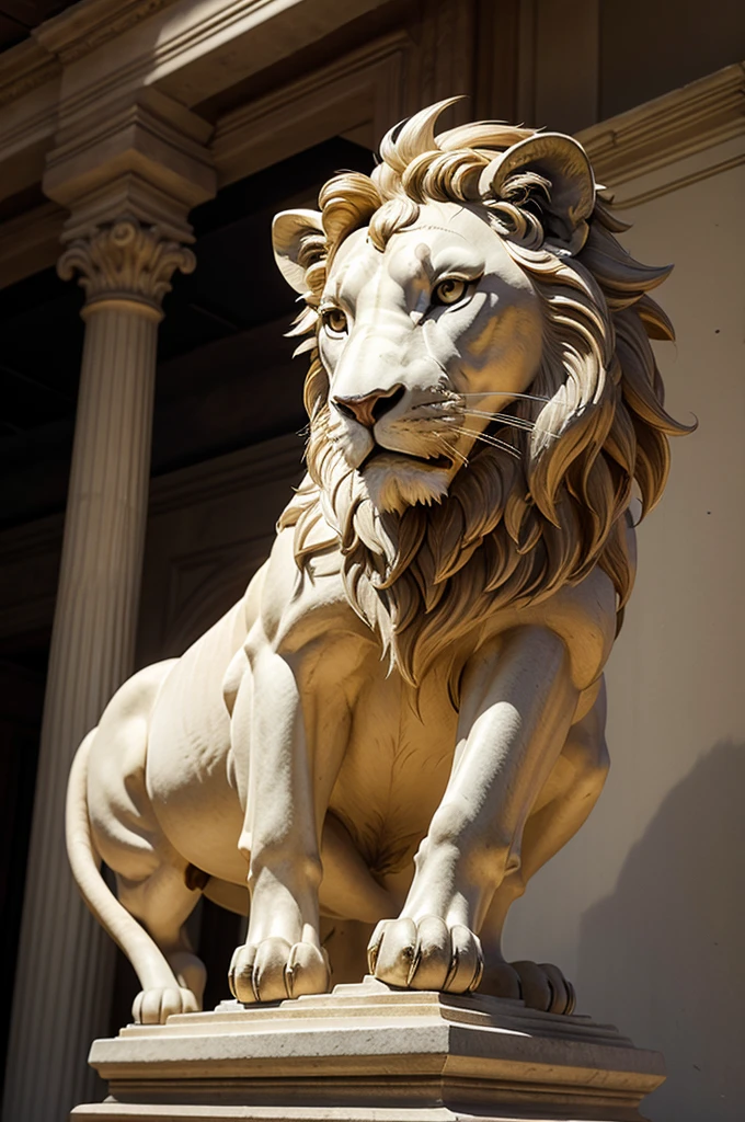 Create the image of a winged lion