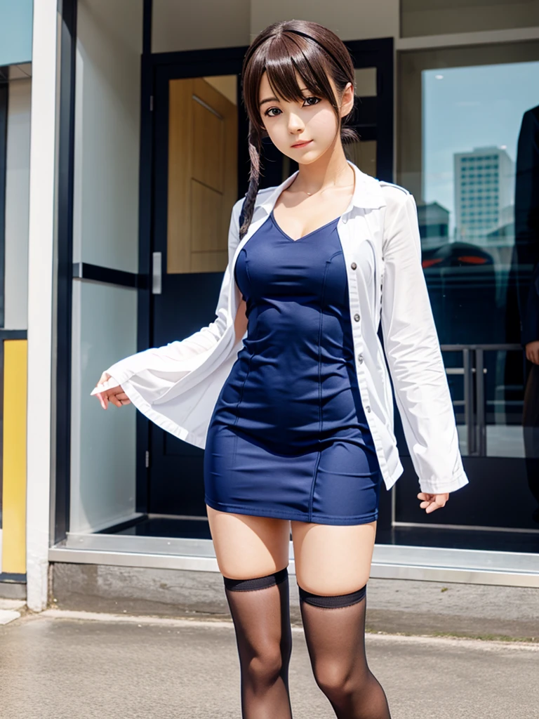 A girl anime character with very short dress