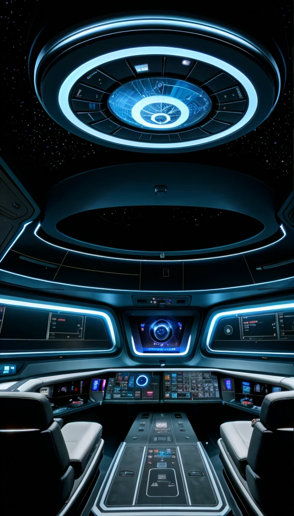 Navigation center of an alien ship