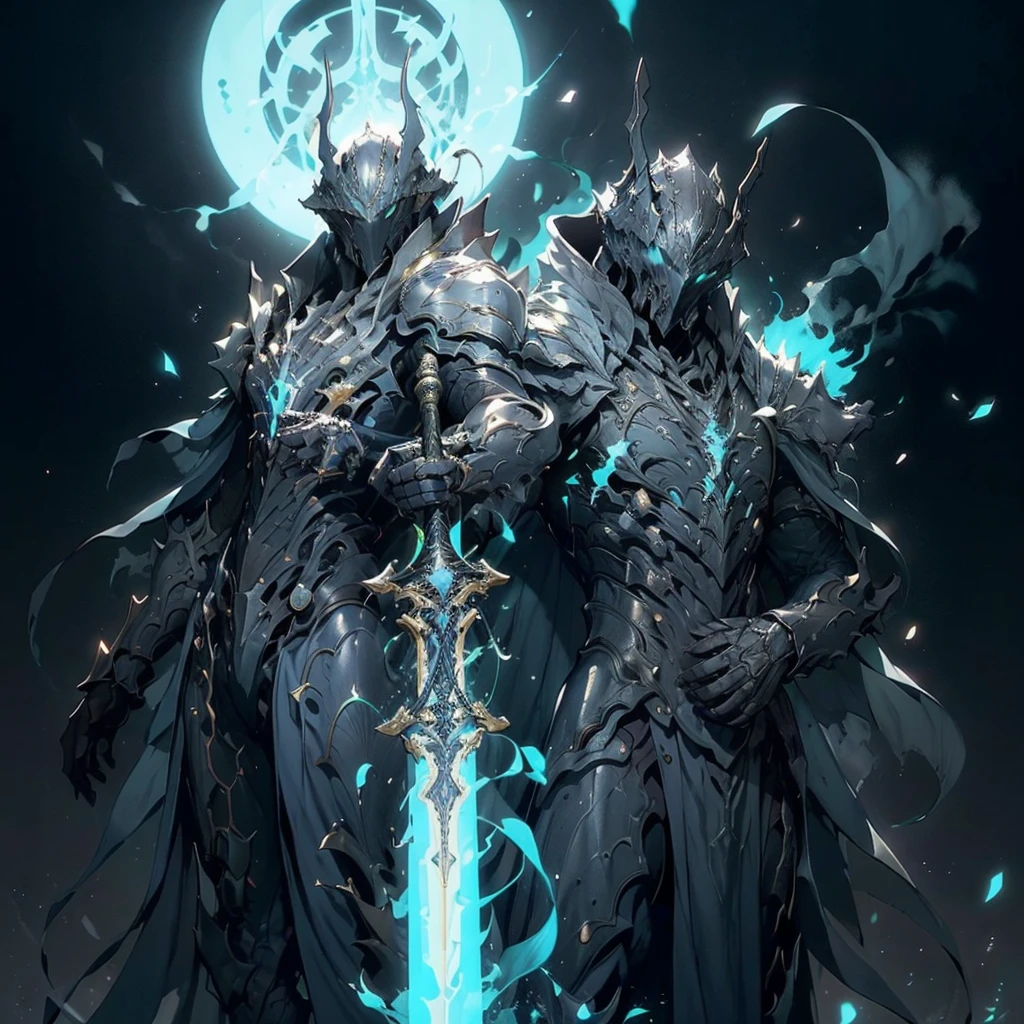 The moon hung high in the night sky, casting an eerie glow over the abandoned ruins. Amidst the crumbling walls and forgotten echoes of a once-grand castle, stood a lone figure. His silhouette was a stark contrast against the haunting backdrop.
His cloak billowed in the cold wind, revealing the glint of a menacingly sharp sword gripped tightly in his hand. His stance was as if chiseled from stone—firm, yet poised for swift, deadly movement. The moonlight danced upon his hands, beautifully drawn, each sinew and tendon seemingly alive with power and purpose.
But it wasn't the skill in his hands that caught attention; it was the darkness that enveloped them. An evil aura exuded from his being, a palpable sense of malevolence that tainted the very air. It whispered of untold horrors and a hunger for destruction, a chilling presence that froze the soul.
His eyes, narrowed and ablaze with an unholy fervor, scanned the desolate grounds with a predatory focus. The killing intent radiated from him, an invisible force that seemed to weigh down the atmosphere.
There was a silence, a pregnant pause before the inevitable storm. The man, a dark harbinger in this desolation, embodied an evil that stirred fear in the hearts of even the bravest souls. With every breath, the world seemed to hold its own, waiting for the impending clash between this malevolent force and any who dared to challenge it.