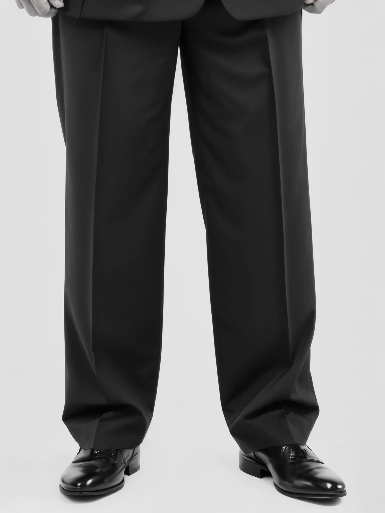 man in trousers and shoes