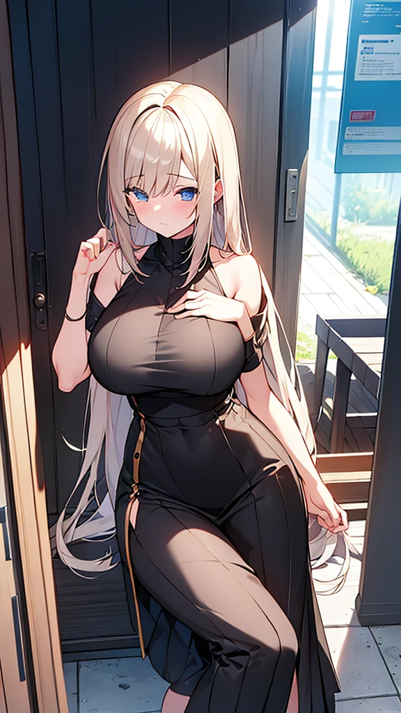 One girl, 18-year-old, Mix 4, (32k, RAW Photos, Highest quality, masterpiece:1.2), (Anime-like, photoAnime-like:1.37), cute, night, rain, Humidity, Professional Lighting, Photon Mapping, Radio City, Physically Based Rendering, Super Resolution, (Big Breasts:1.2), {{An escaped biological weapon that preyed on a girl and took her place}}, The bones of a girl he had preyed on were lying at his feet., NSFW