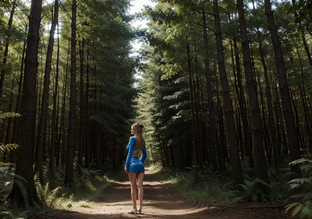 Genie standing in a forest