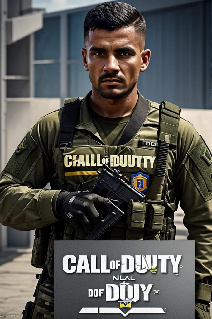 Call of Duty soldier with Colombia national team shirt