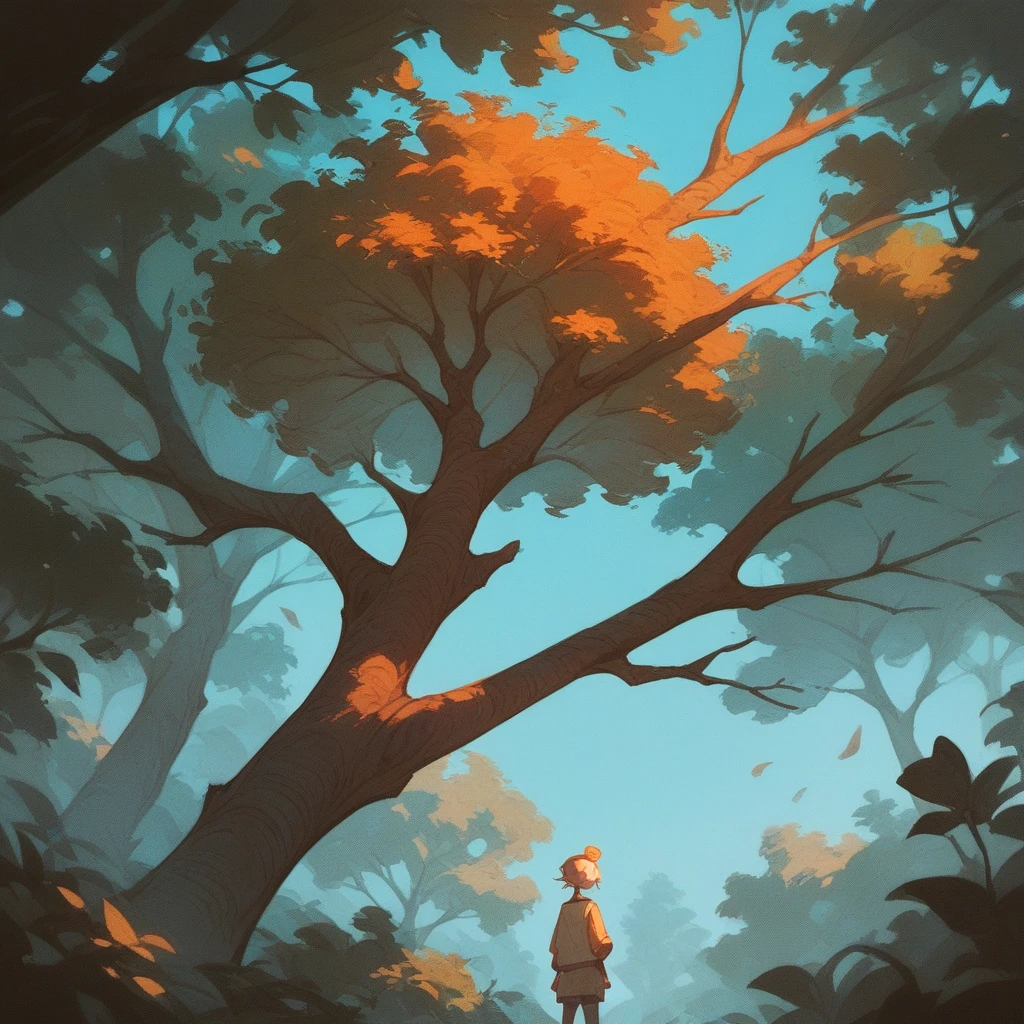 a tree is growing out of their head, J-horror style, (score_9,score_8_up,score_7_up,score_6_up,score_5_up,score_4_up)