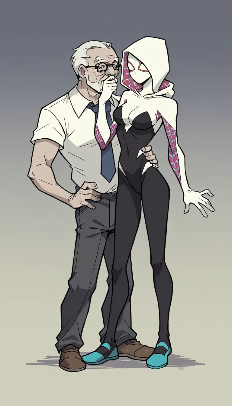 
Masterpiece , best quality , Masterpiece , best quality , Spider Gwen , ผู้หญิง 1 person, mask , Leotard , abdomen , big breasts , Long legs , Put your hands on your hips.. , canvas shoes , 1 person , old man , molest , claw , hug kiss , abandoned factory ,