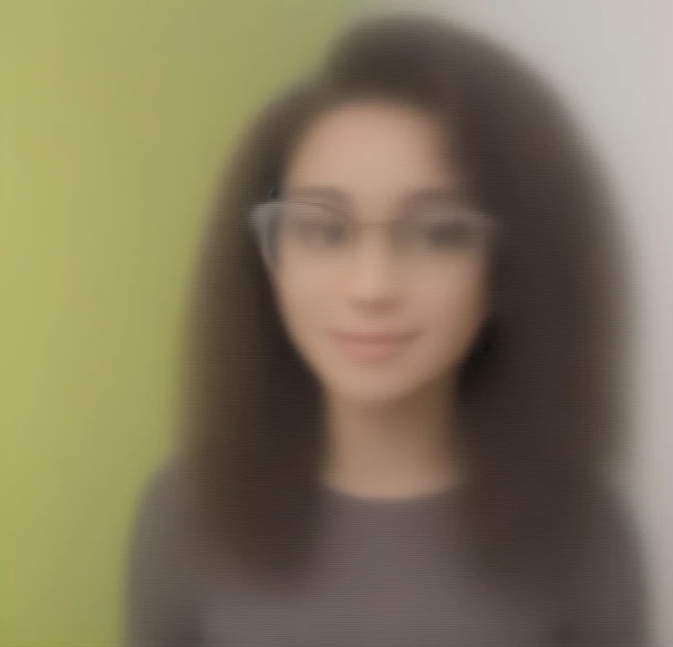 A 19 year old Brazilian,brunette with curly hair and glasses