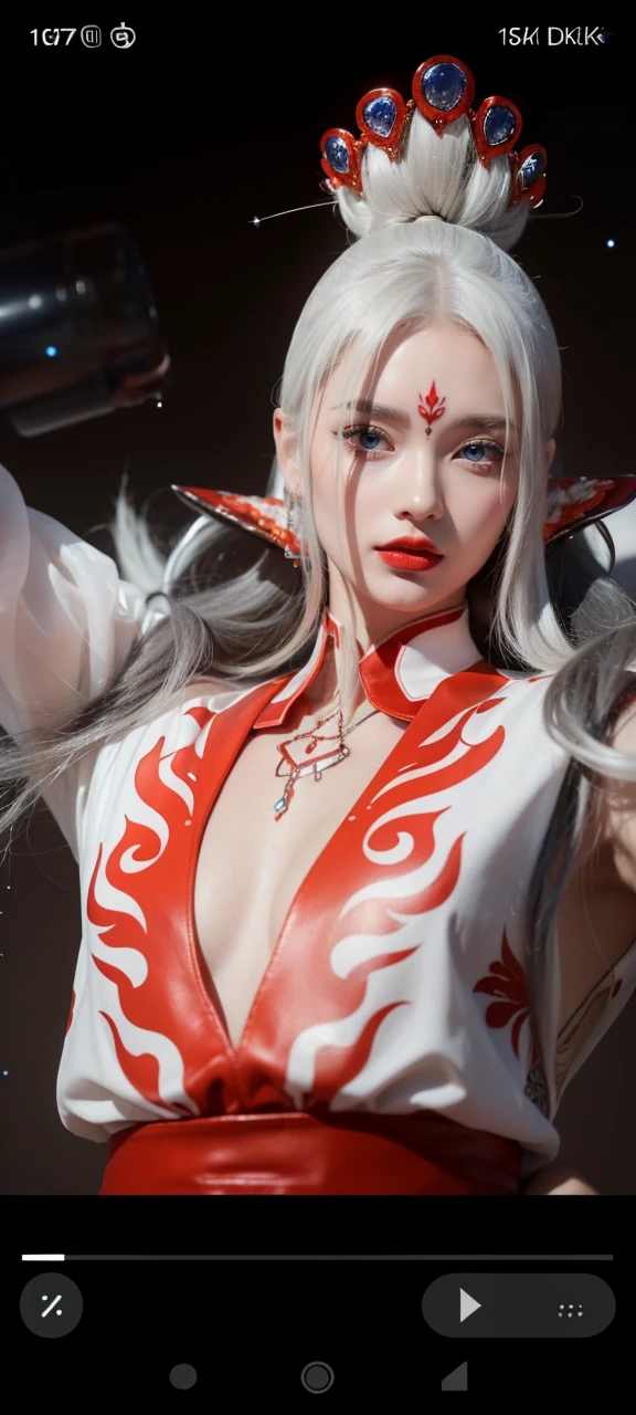 Super detailed, Delicate face, Realistic style, Stock Photography: , rich and colorful, Surrealism, Realistic textures, Dramatic Lighting, Thin Film Distiller 800 (8K, original photo, Better quality, masterpiece: 1.2), Super detailed, (Extremely delicate skin: 1.2), 8K Ultra HD, SLR camera, Soft Light, high quality,Snow Queen,ice castle,Blue pupils,Apply red lipstick,Tattoo goddess,With tattoo pattern,Ultra-clear portrait,apply lipstick,Wearing necklace jewelry,apply lipstick,Wear heavy makeup,The facial texture is very clear,Beautiful tattoos on the body,Deep blue eyes(Sapphire-like pupils),Water droplets on the face