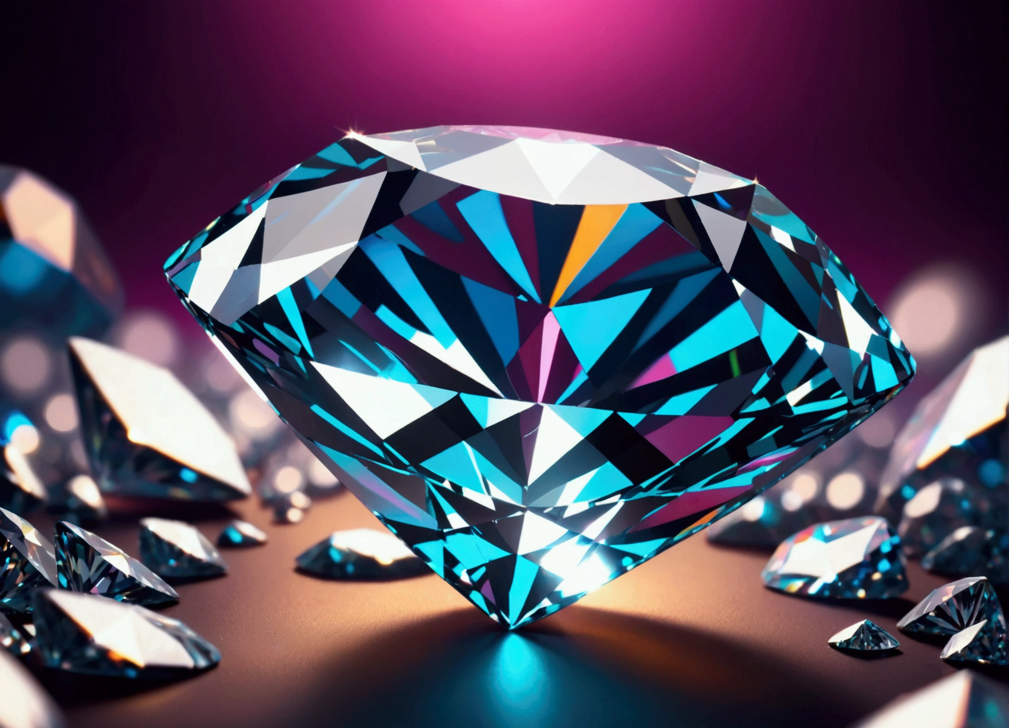 Closeup of a precious diamond