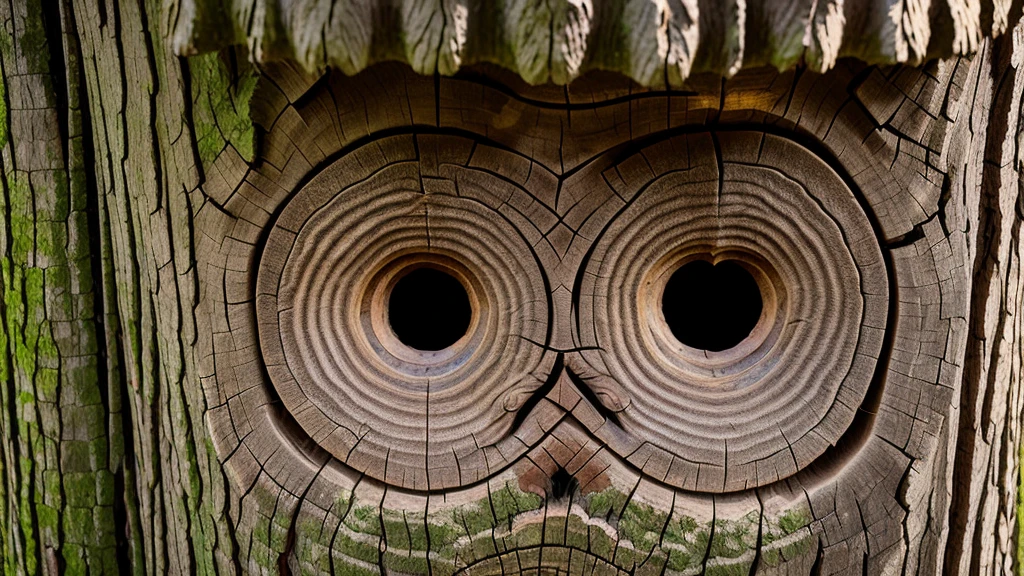 Tree trunk with very subtle face (pareidolia)