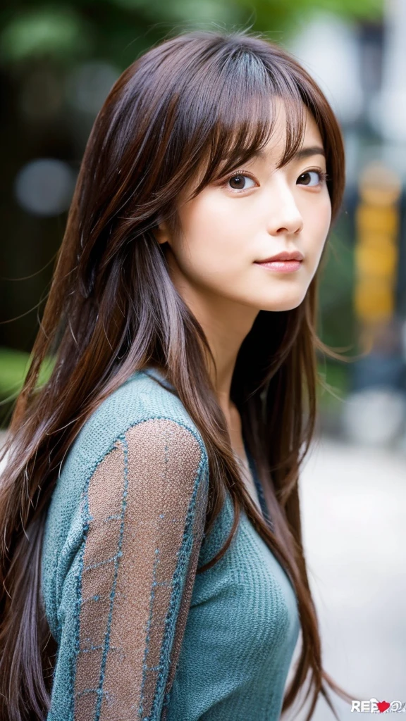 A Japanese Lady、Beautiful face、Longhaire
