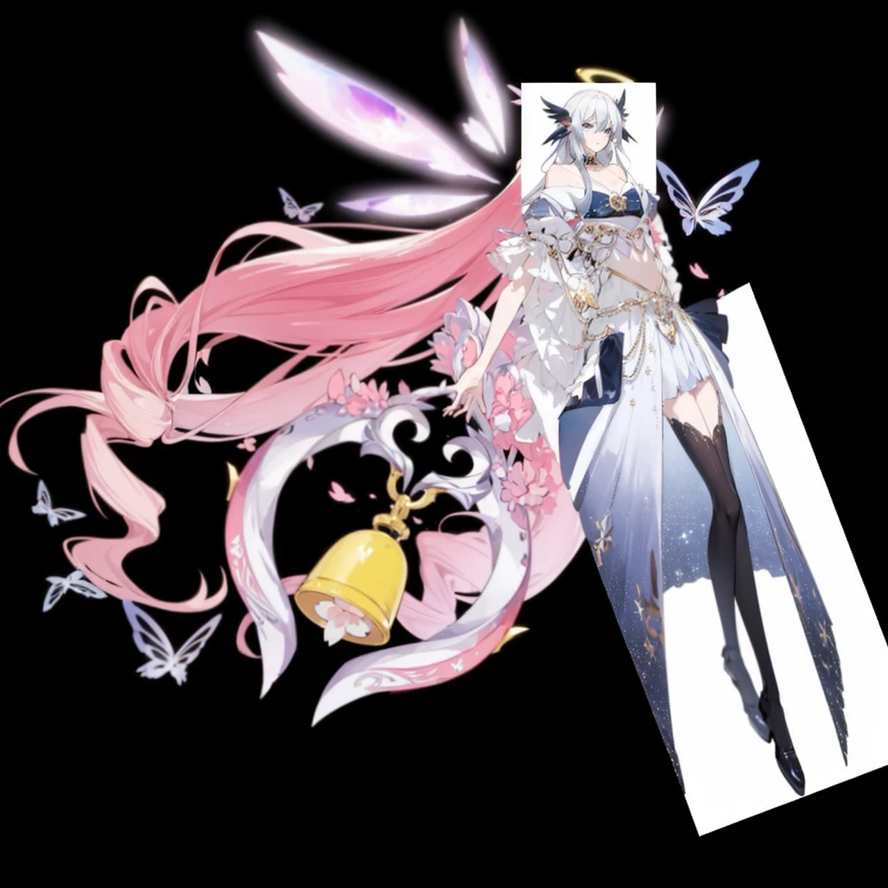 A magical girl who has an outfit decorated with song notes