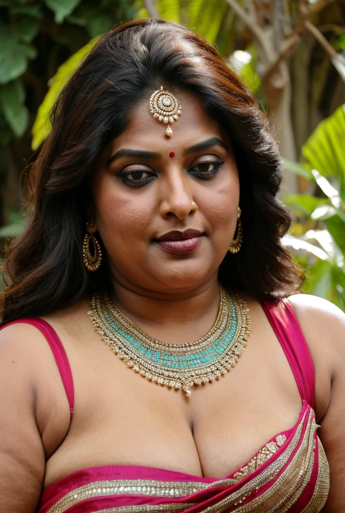 Sexy fat plus size indian bhabhi, sleeveless blouse, desi hot aunty, looks like Anushka Shetty, wearing sleeveless saree blouse, sexy sequin saree, bold saree fashion, bong saree fashion, bold hot photoshoot, sexy sequin saree, she has fleshy arms and fat wide belly, sexy armpits, showing her attractive fleshy figure, high quality skin, skin pores, skin texture, deep juicy navel, sexy navel folds, fleshy figure, jiggly belly, hyper realistic skin, RAW Foto, 