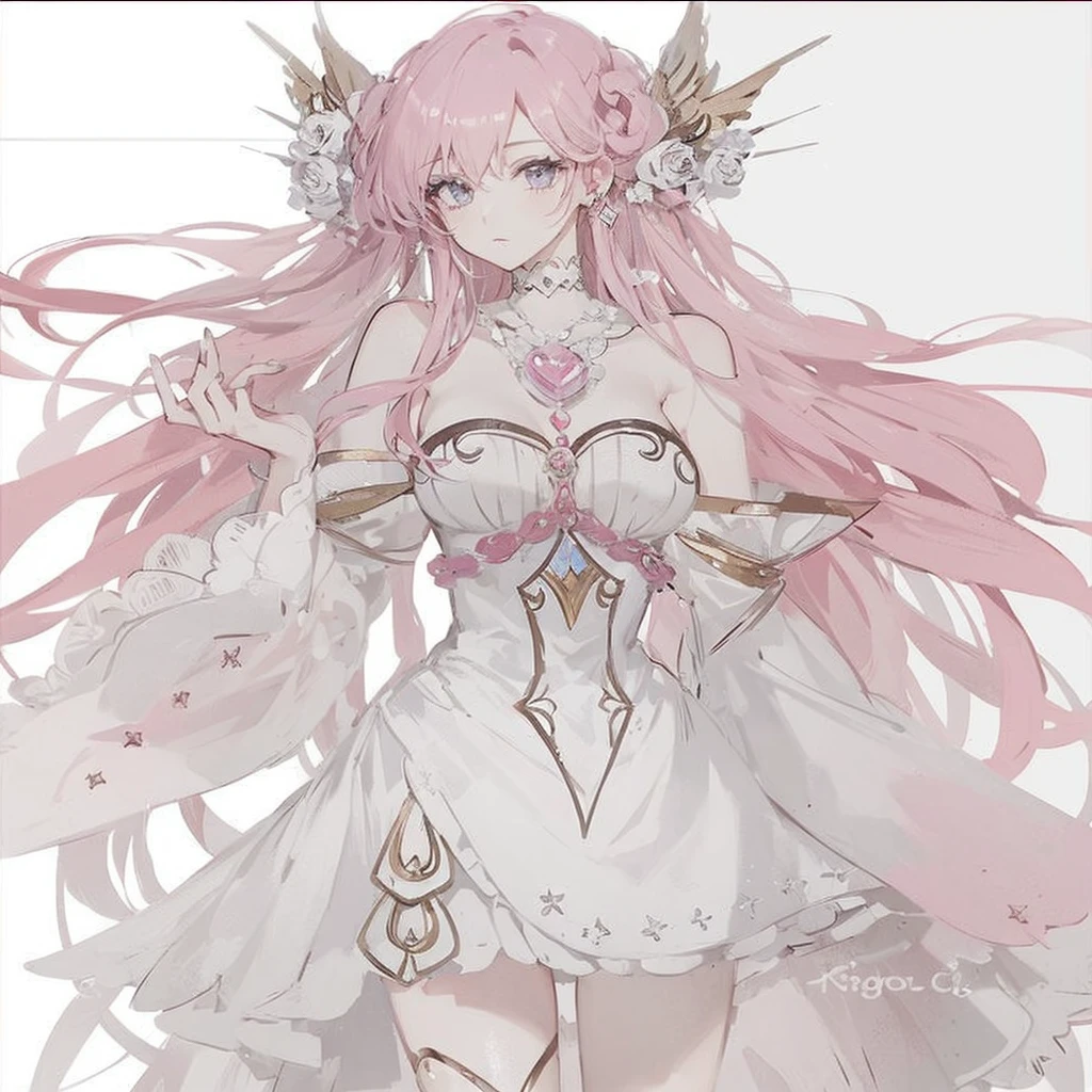 A magical girl who has an outfit decorated with song notes 