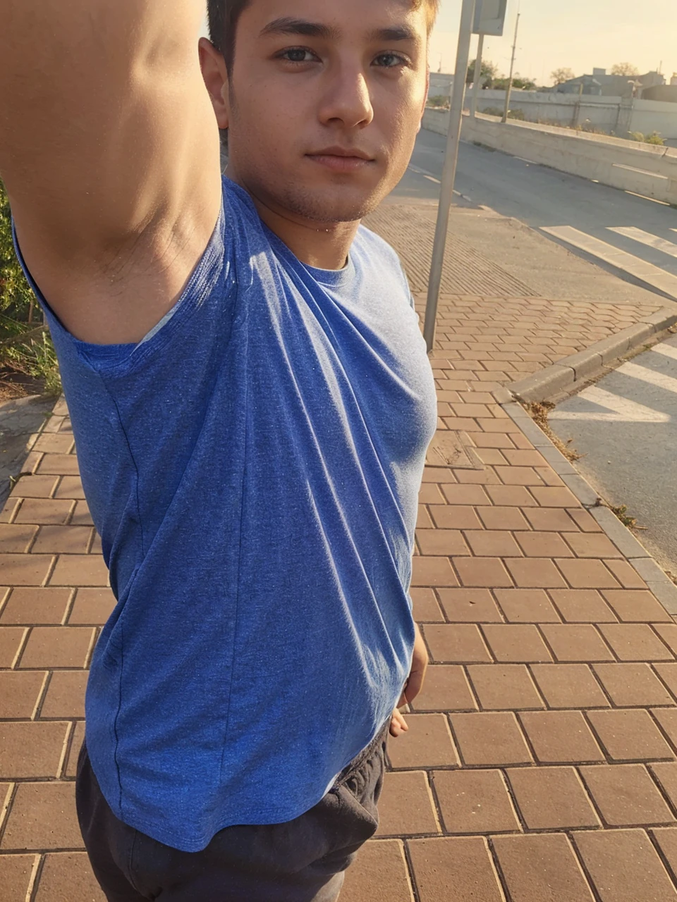 Boy in the photo in light blue underwear